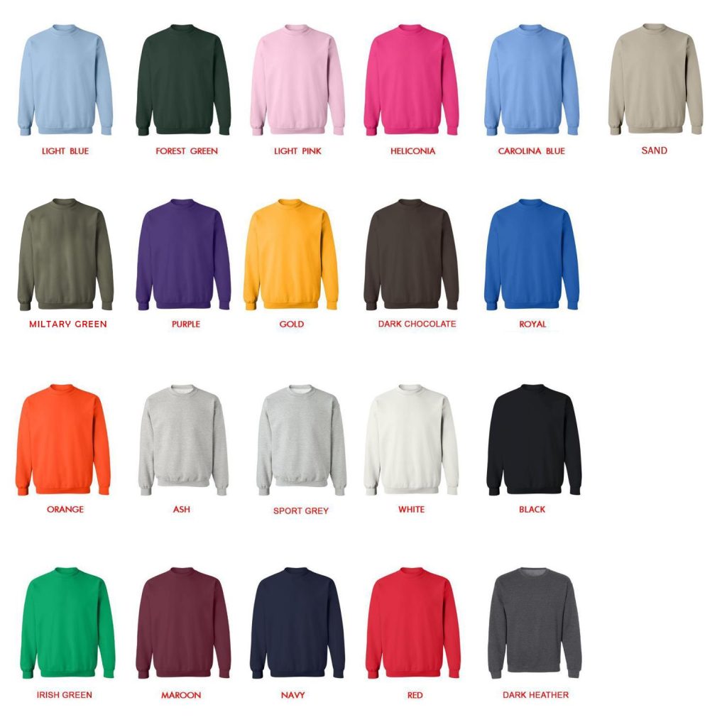 sweatshirt color chart - Daft Punk Shop