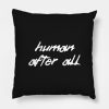 Human After All Throw Pillow Official Daft Punk Merch