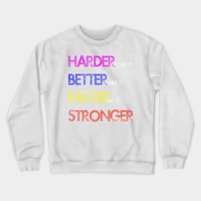 Harder Better Faster Stronger Crewneck Sweatshirt Official Daft Punk Merch