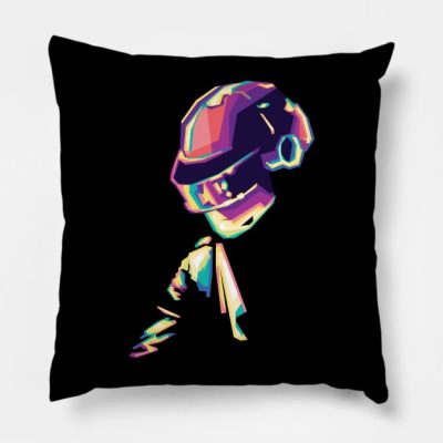 Daftpunk In Wpap Throw Pillow Official Daft Punk Merch