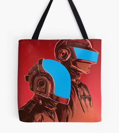 Blue Helm Discovery Silkscreen Tote Bag Official Daft Punk Merch