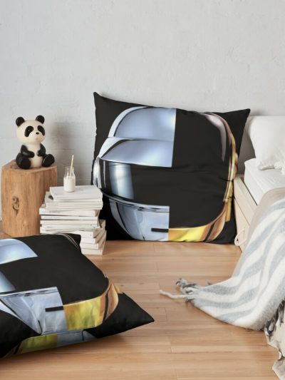 Dj Daft 2 Throw Pillow Official Daft Punk Merch