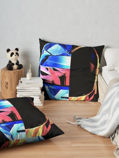 Access Punk 11 Throw Pillow Official Daft Punk Merch