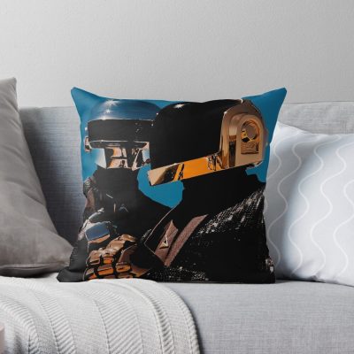 Dj Daft 8 Throw Pillow Official Daft Punk Merch