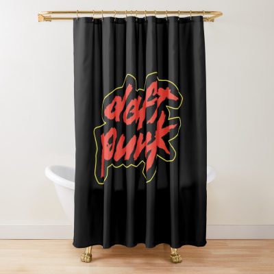 P  U  N  K Shower Curtain Official Daft Punk Merch