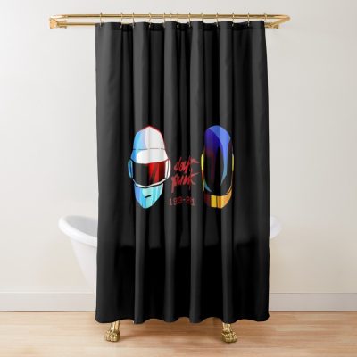 Daft-Pulp Punk Forever Limited Design Shower Curtain Official Daft Punk Merch