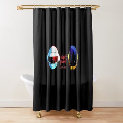 Glam Punk Shower Curtain Official Daft Punk Merch