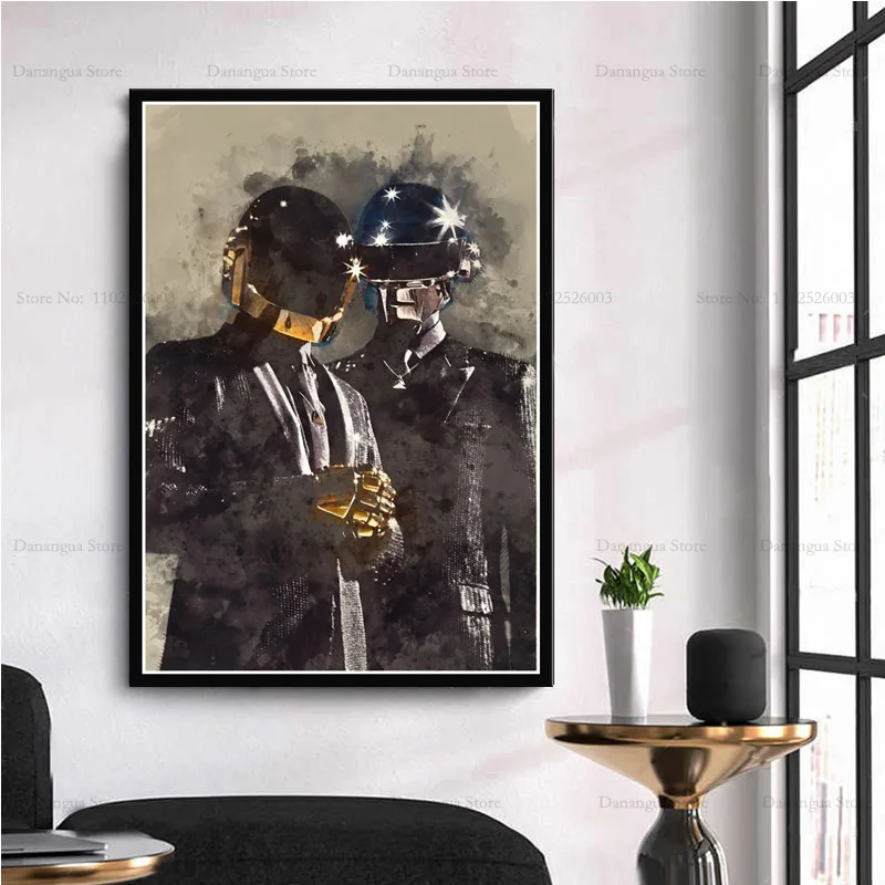 Daft Punk Vintage Wall Art