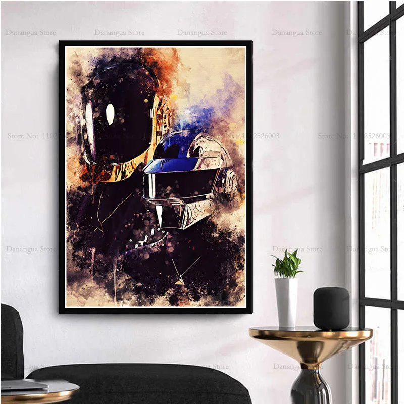 Band Daft Punk Vintage Wall Art
