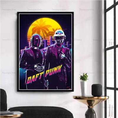 Hot Design Band Daft Punk Wall Art