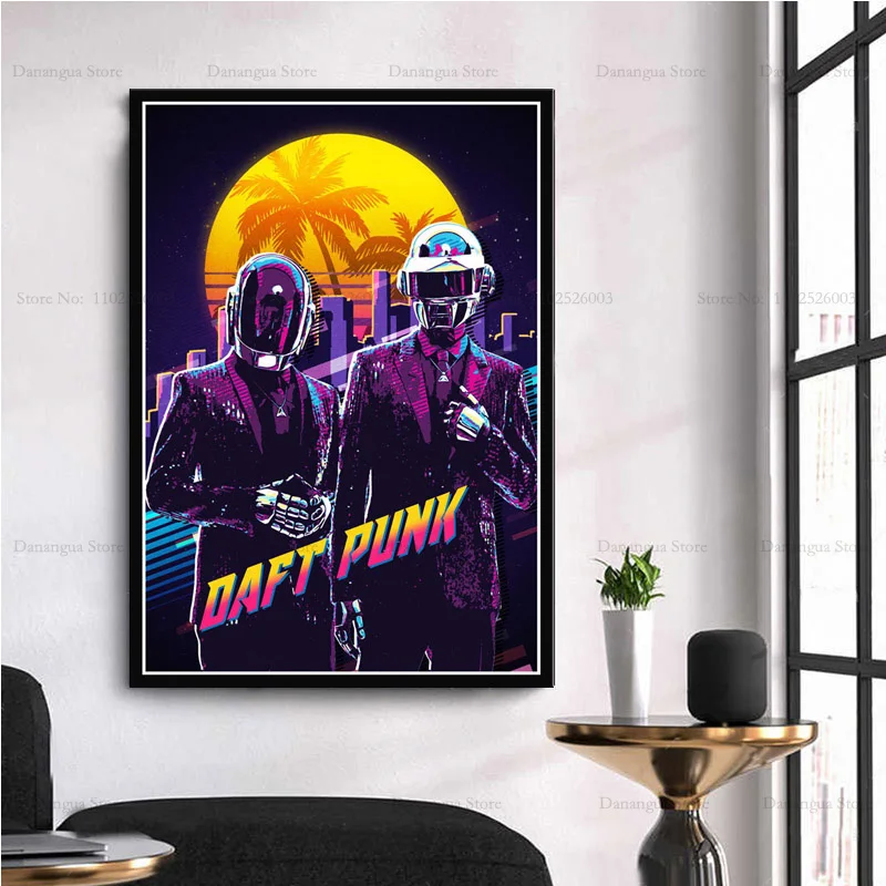 Hot Design Band Daft Punk Wall Art