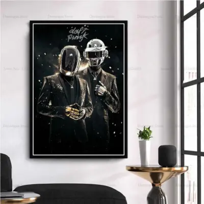 Hot Design Band Daft Punk Unique Wall Art