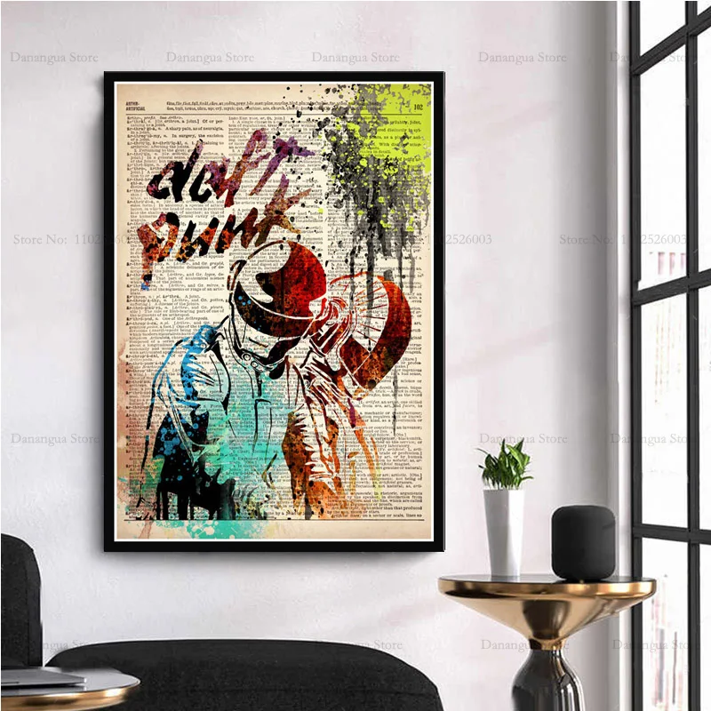 Daft Punk Retro Collection Wall Art