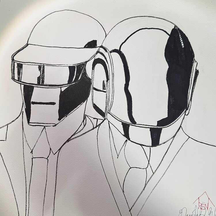 Classic Design Daft Punk Art Tote Bag - Image 2