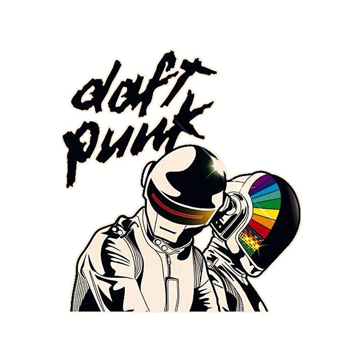 Band Daft Punk Rainbow Protector Tote Bag - Image 2