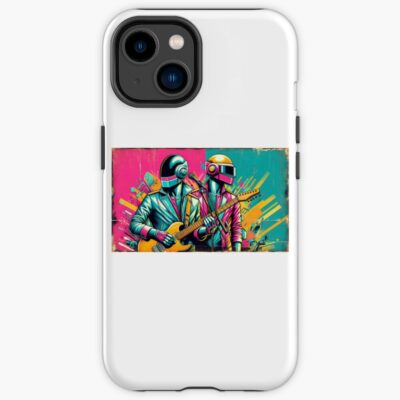 Vibrant Visions A Fusion Of Daft Punk Special Iphone Case