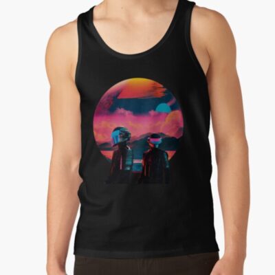 Daft Punk In Vaporwave Universe Tank Top