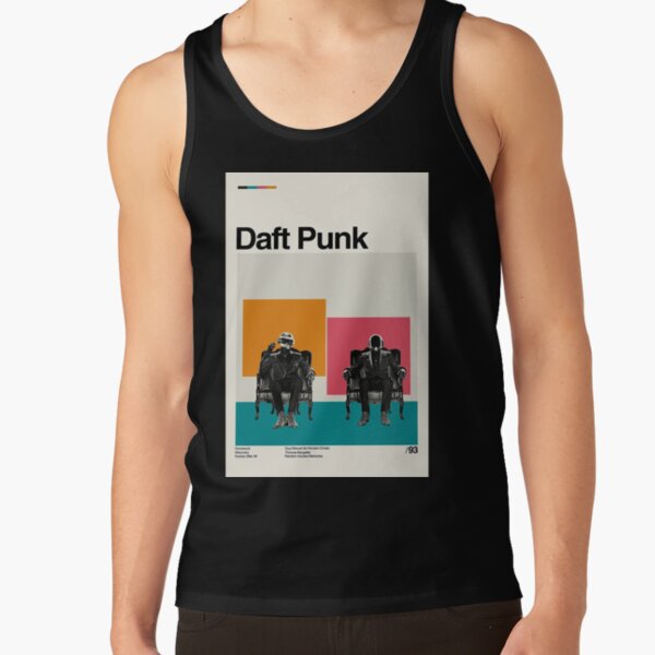 Daft Punk Minimalist Album Cover Poster Tank Top - Image 2