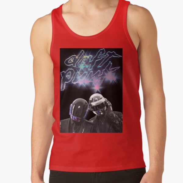 Band Daft Punk 80 S Retro Tank Top - Image 4