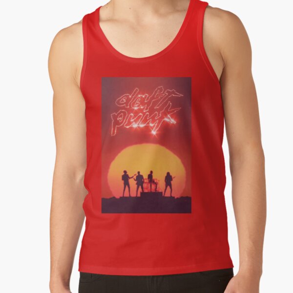 Daft Punk Live Concer Music Poster Tank Top - Image 4