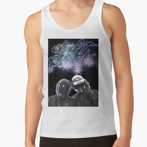 Band Daft Punk 80 S Retro Tank Top - Image 2