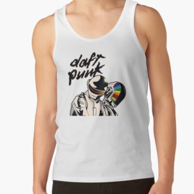 Daft Punk Rainbow Helmet Protector Tank Top