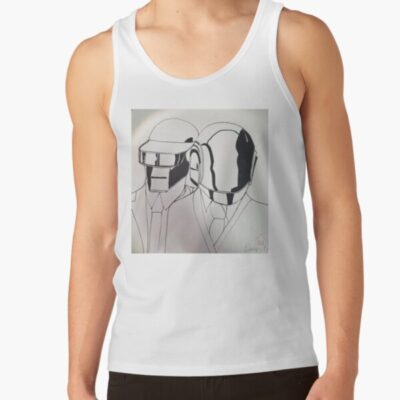Minimalist Daft Punk Art Tank Top