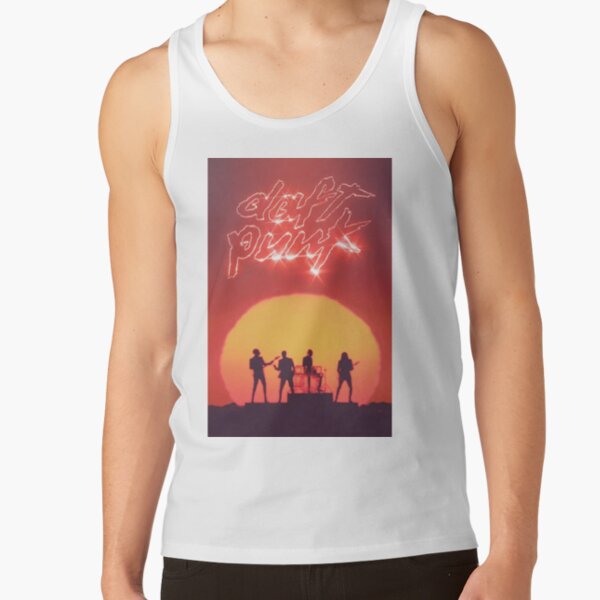 Daft Punk Live Concer Music Poster Tank Top - Image 2