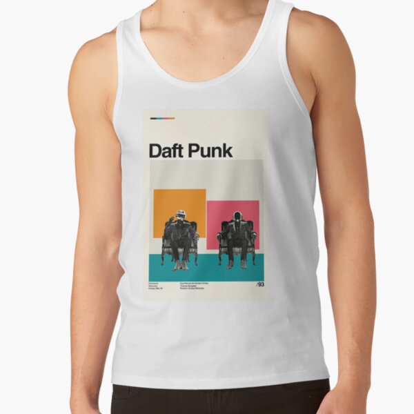 Daft Punk Minimalist Album Cover Poster Tank Top