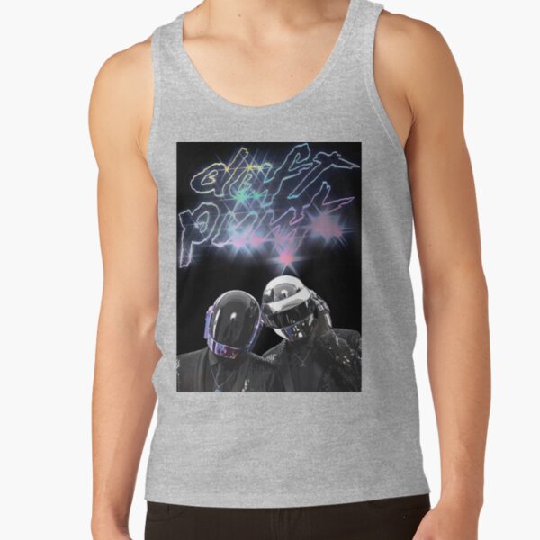 Band Daft Punk 80 S Retro Tank Top - Image 3