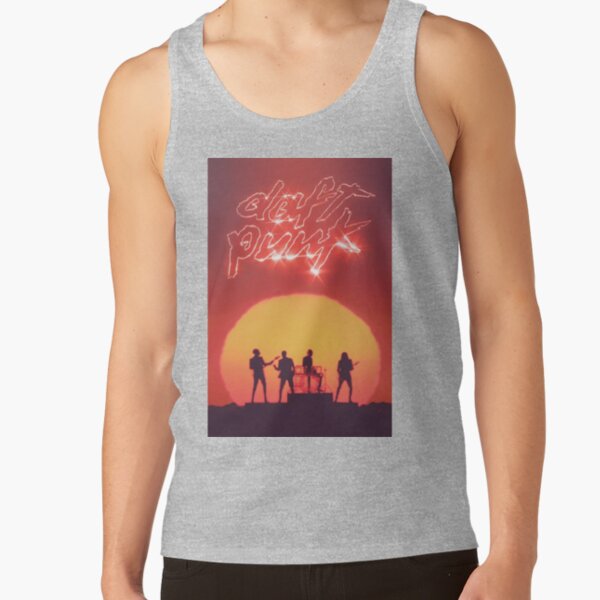 Daft Punk Live Concer Music Poster Tank Top - Image 3