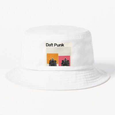 Daft Punk Minimalist Album Cover Poster Bucket Hat