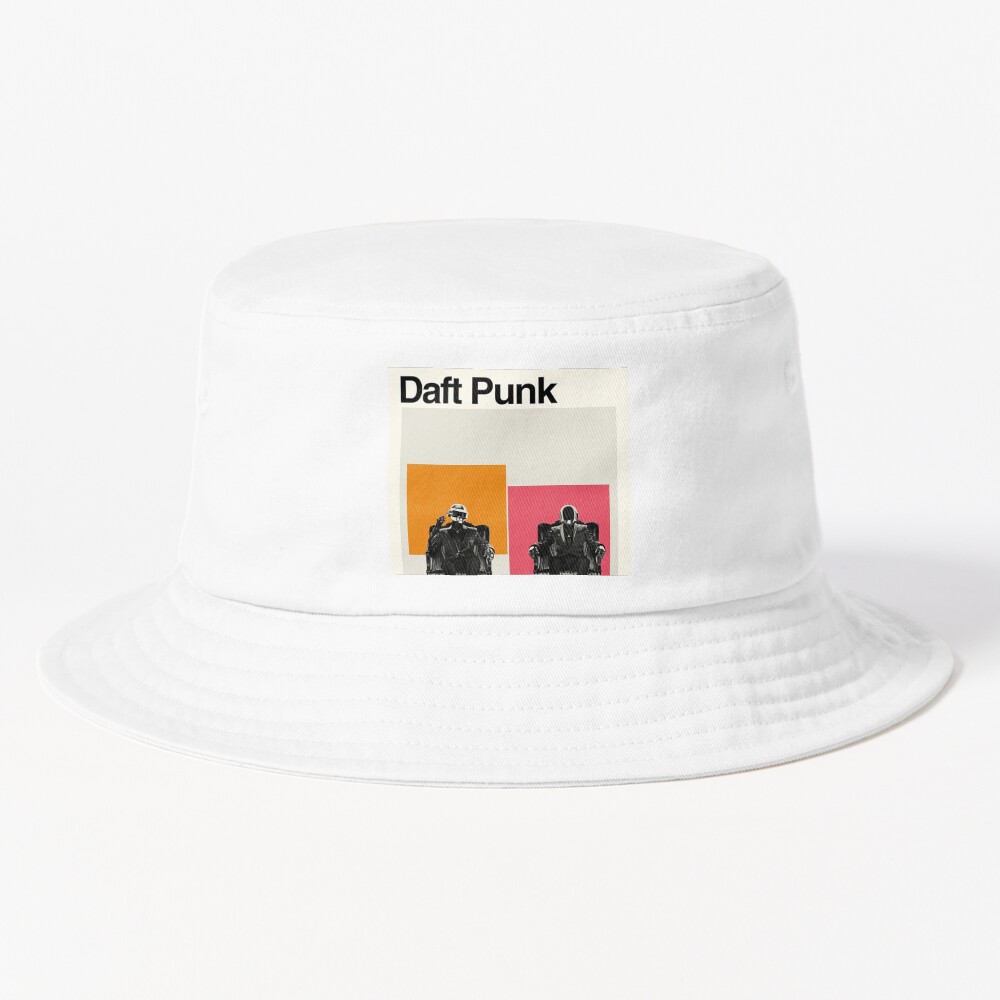 Daft Punk Minimalist Album Cover Poster Bucket Hat