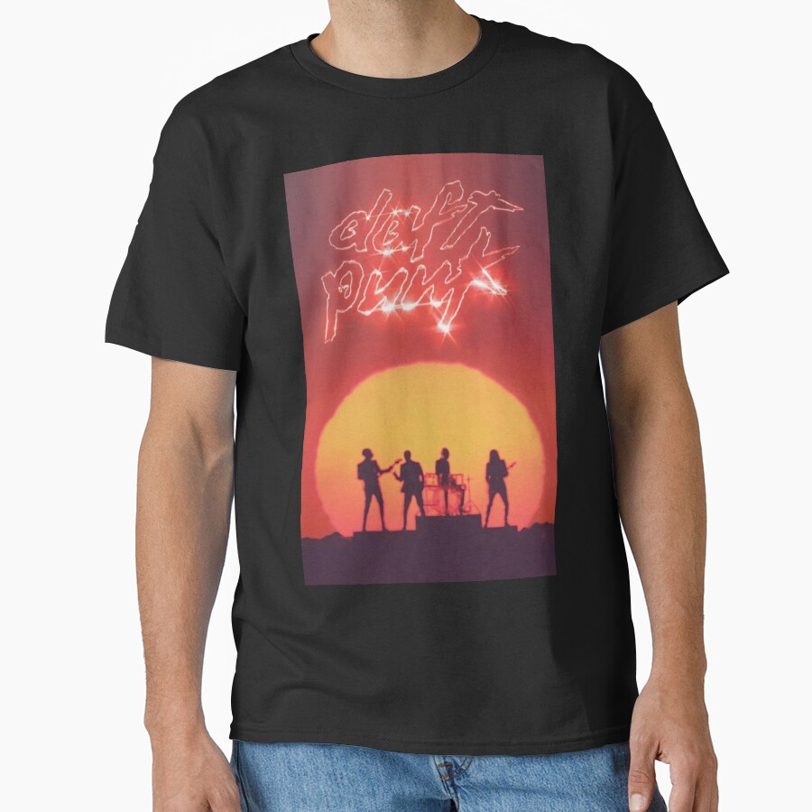 Daft Punk Live Concer Music Poster T-shirt