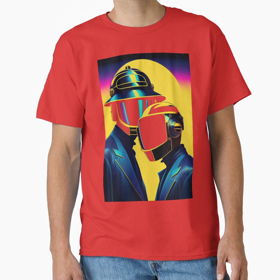 New Design Daft Punk Colorful T-shirt - Image 4