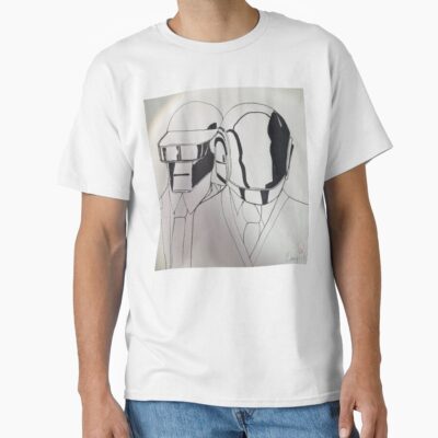 Minimalist Daft Punk Art T-shirt