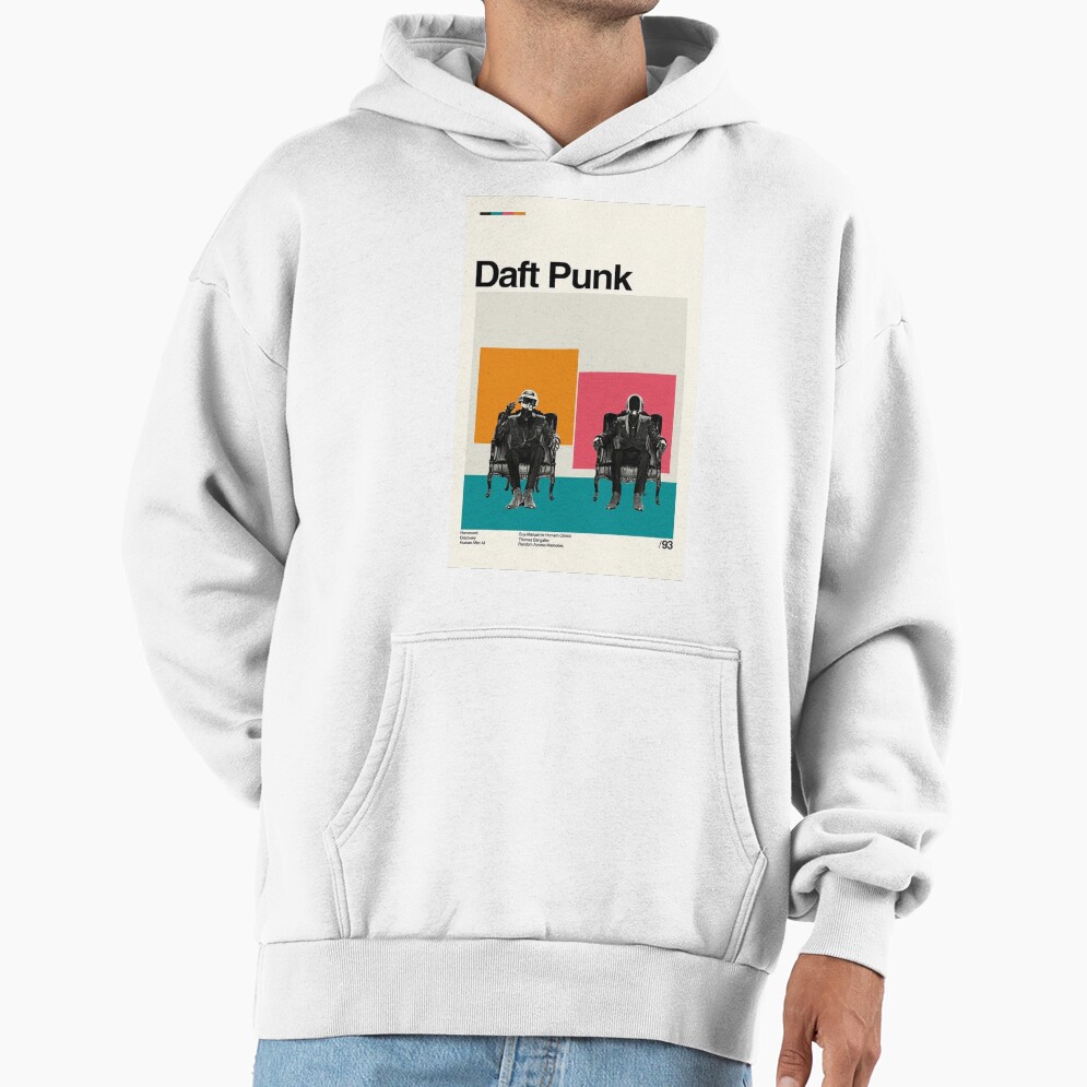 Daft Punk Minimalist Album Cover Poster Hoodie