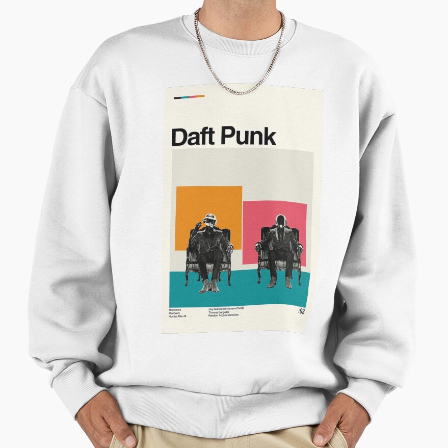 Daft Punk Minimalist Album Cover Poster Sweatshirt