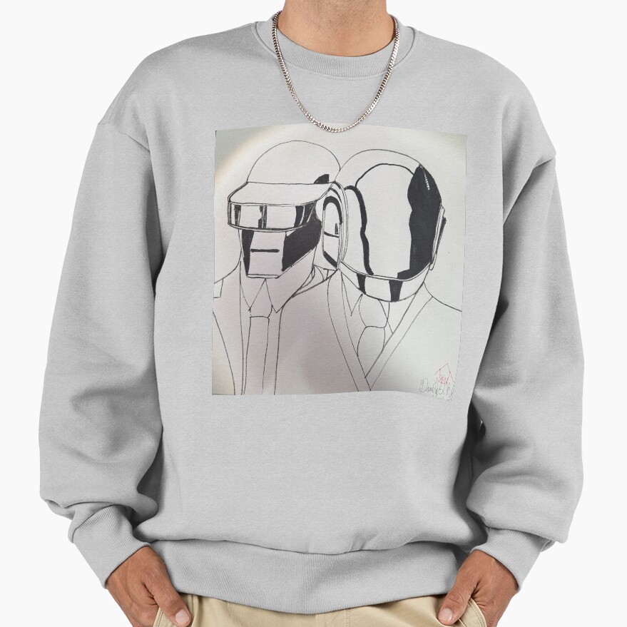 Minimalist Daft Punk Art Sweatshirt - Image 4
