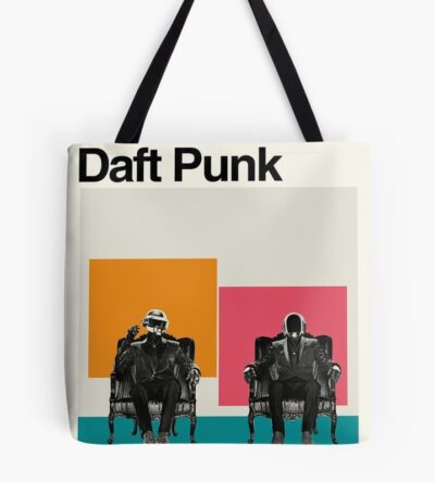 Daft Punk Minimalist Album Cover Poster Tote Bag