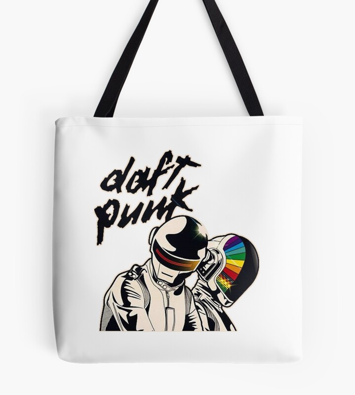 Band Daft Punk Rainbow Protector Tote Bag