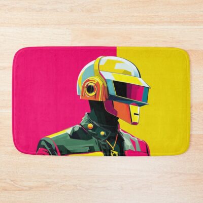 Band Daft Punk Retro Design Bath Mat