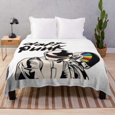 Band Daft Punk Rainbow Protector Throw Blanket