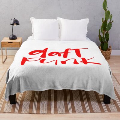 Draft Punk Logo Basic Design Throw Blanket