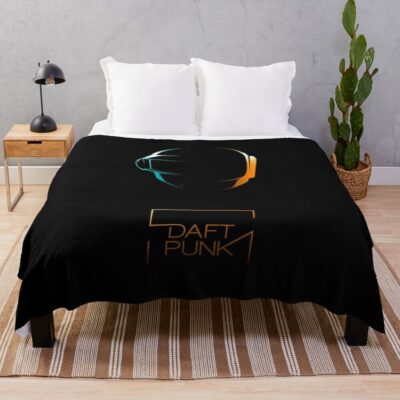 Daft Punk Band Lucky One Throw Blanket