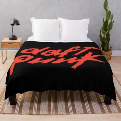 Best Sellig Daft Punk Band Logo Throw Blanket