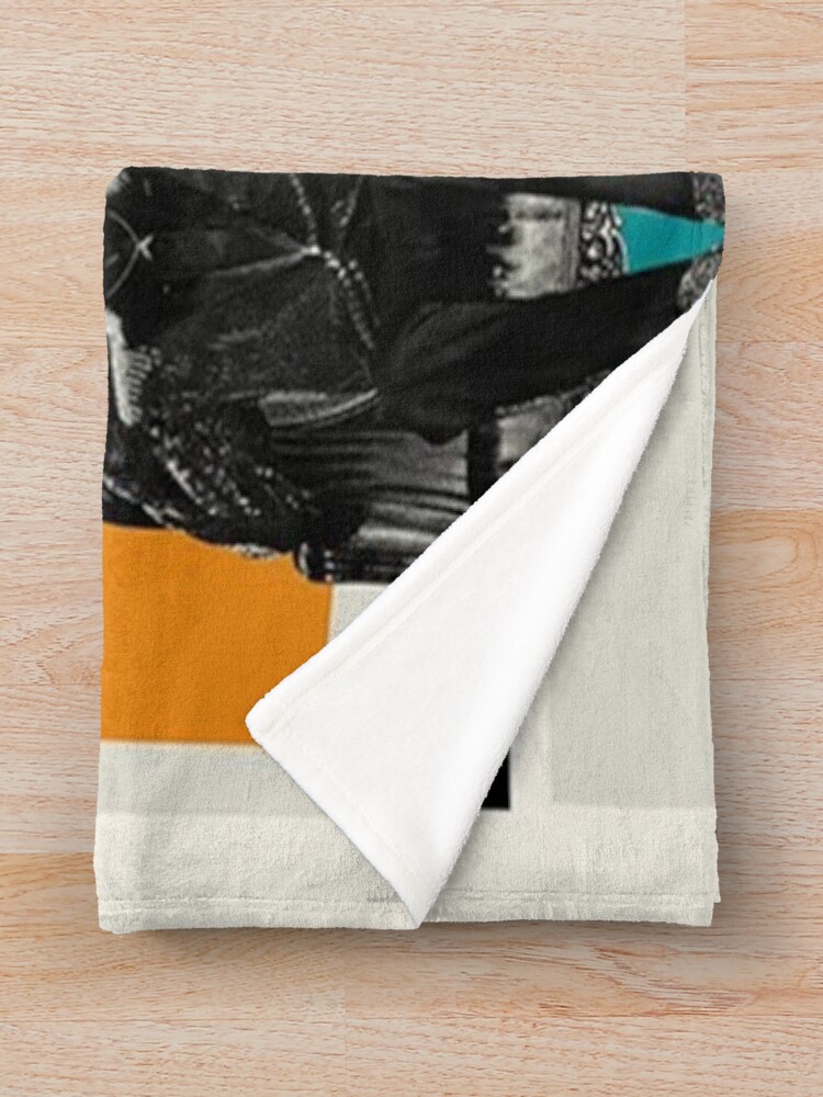 Daft Punk Minimalist Album Cover Poster Throw Blanket - Image 2