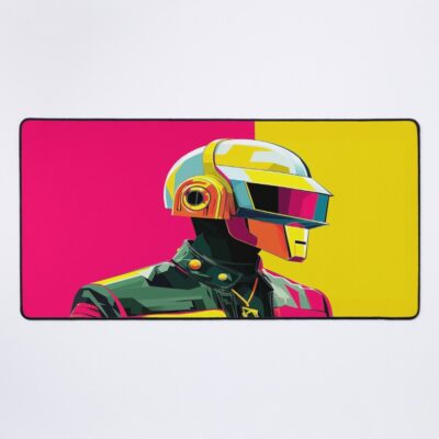 Band Daft Punk Retro Design Mouse Pad