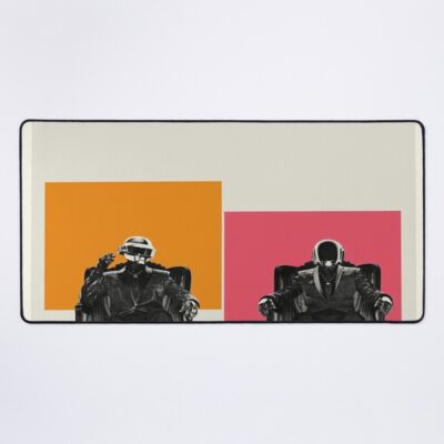 Daft Punk Minimalist Album Cover Poster Mouse Pad