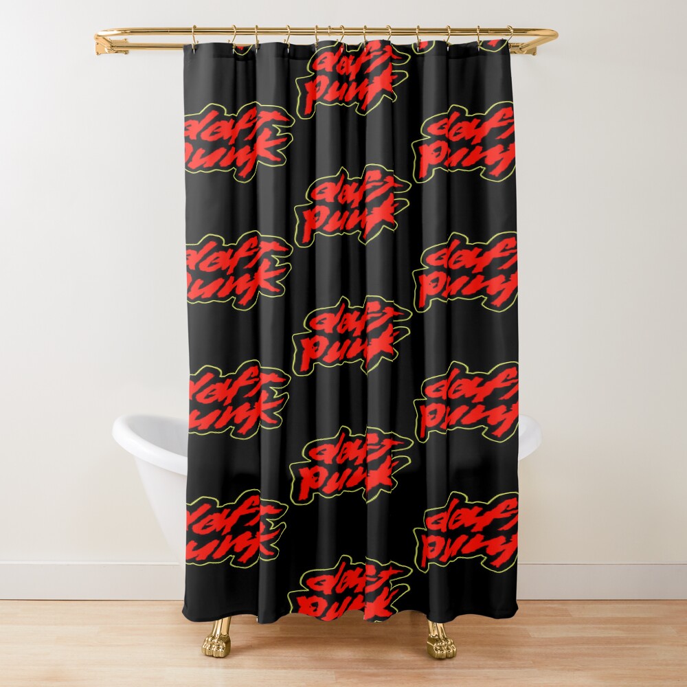 Hot Item Logo The Daft Punk Band Shower Curtain